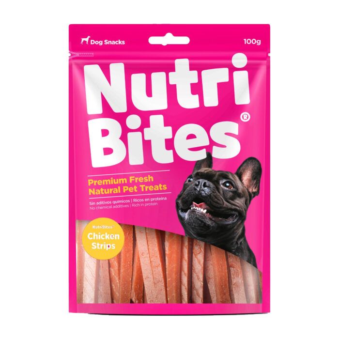 NUTRIBITES CHICKEN STRIPS X 100G.