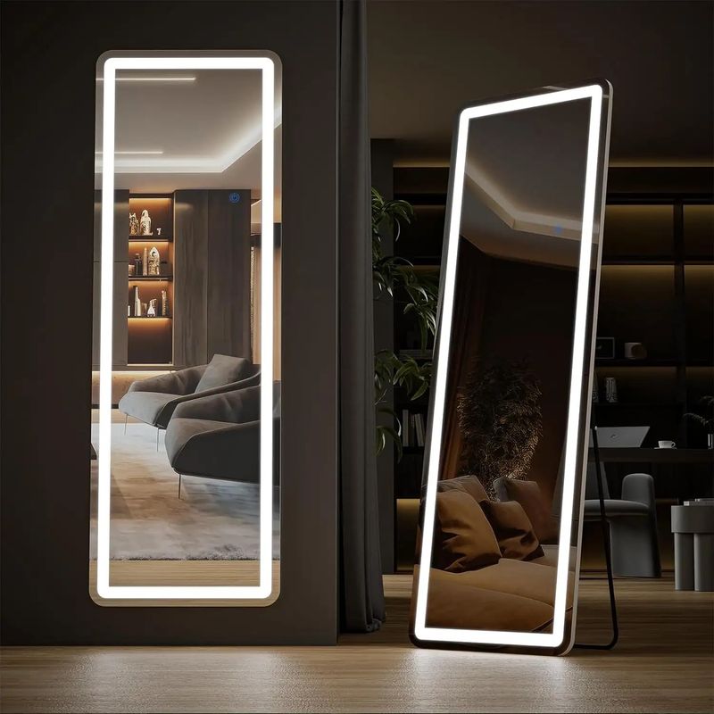 LED Floor Mirror