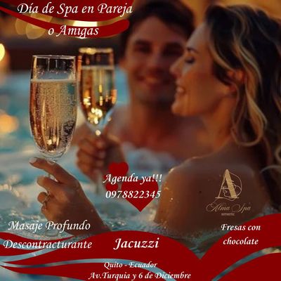 Spa en Pareja Duración  3 horas