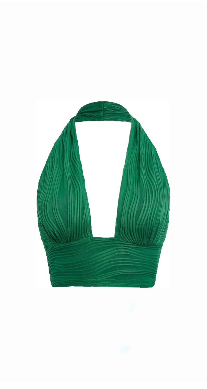 Halter Backless Crop Top