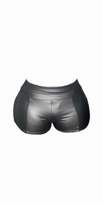 Black Leather Shorts