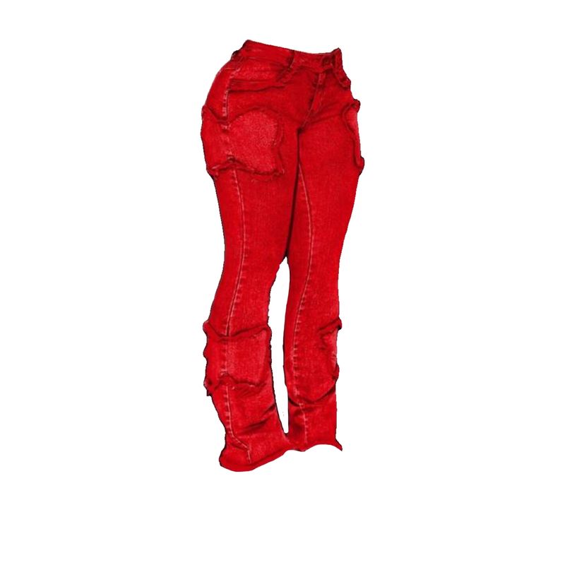 Red Denim Pants