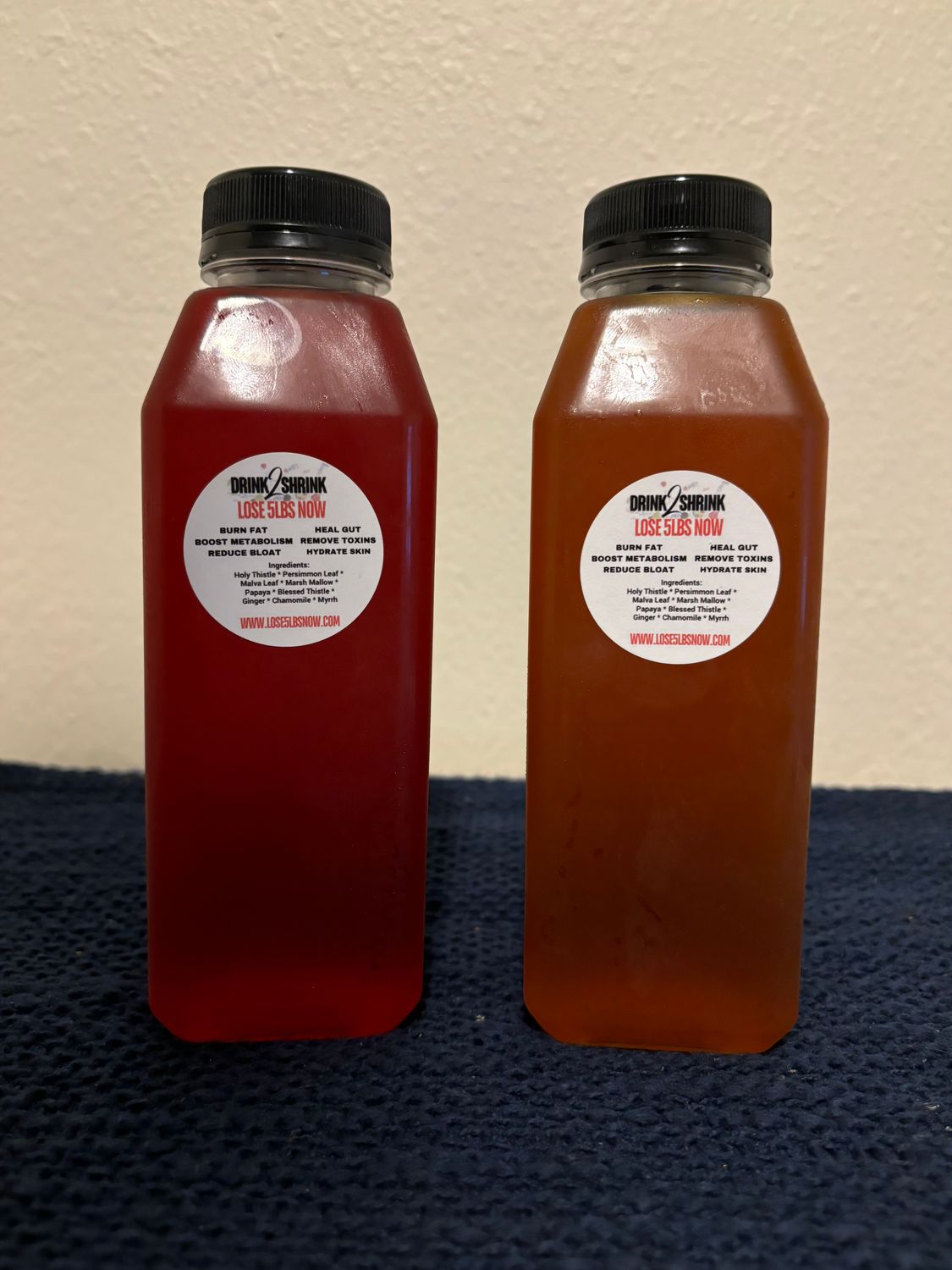 (2) 16oz Drink2Shrink Instant Tea
