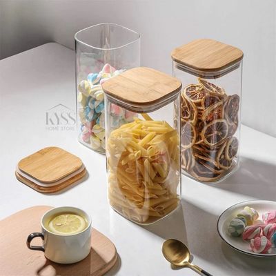 Bamboo Glass Container