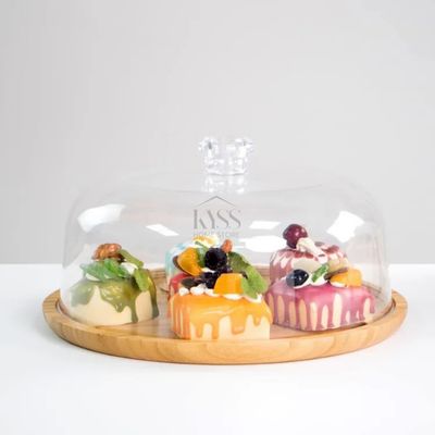 cake serving bamboo