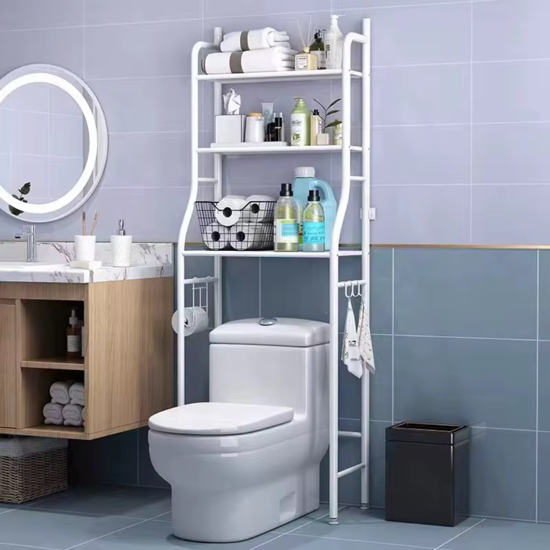 3-Tier Metal Space-Saving Toilet Storage Shelf