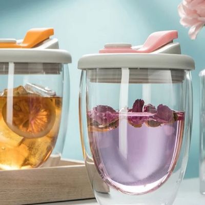 Double-Wall Insulated Glass Cup