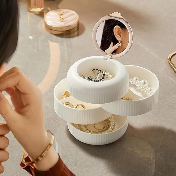 4 Layer Rotating Jewelry Box