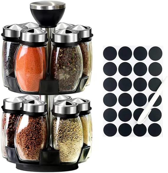 Rotating Spice Glass Bottle
