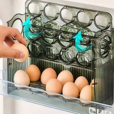 Portable Egg Organizer with Handle