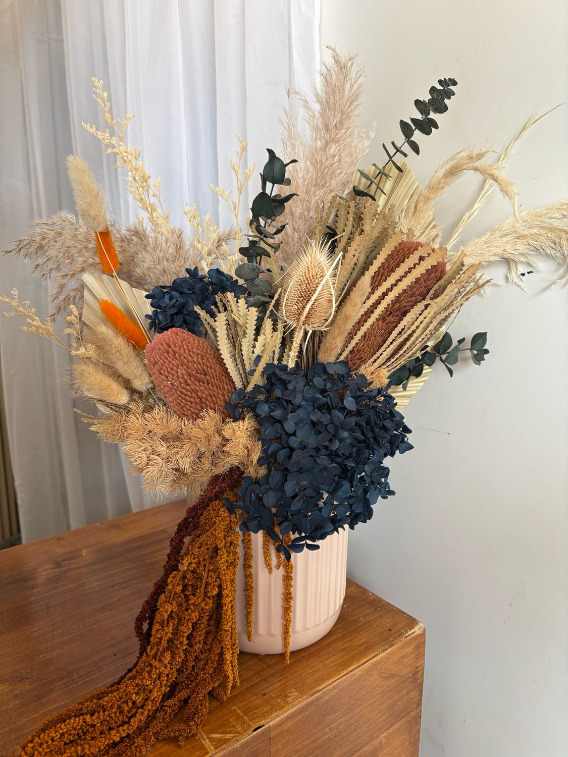Vase Of Preserved Blooms - Dried Florals
