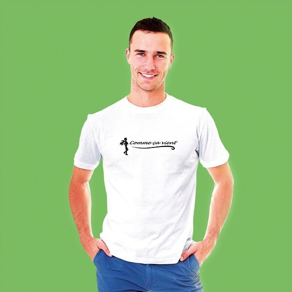 T-shirt homme blanc comme ça vient