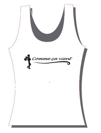 T-shirt blanc sans manche femme Comme ça vient - Prix Tribu