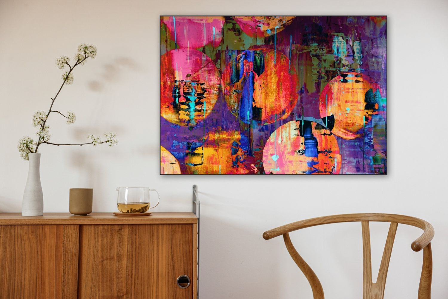 ARTHENTIC Acoustic picture 70 x 100 cm - Circular