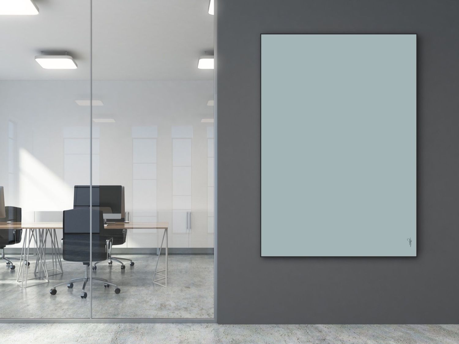 ARTHENTIC Acoustic picture 70 x 100 cm - BIRDS blue by Rikke Darling 5