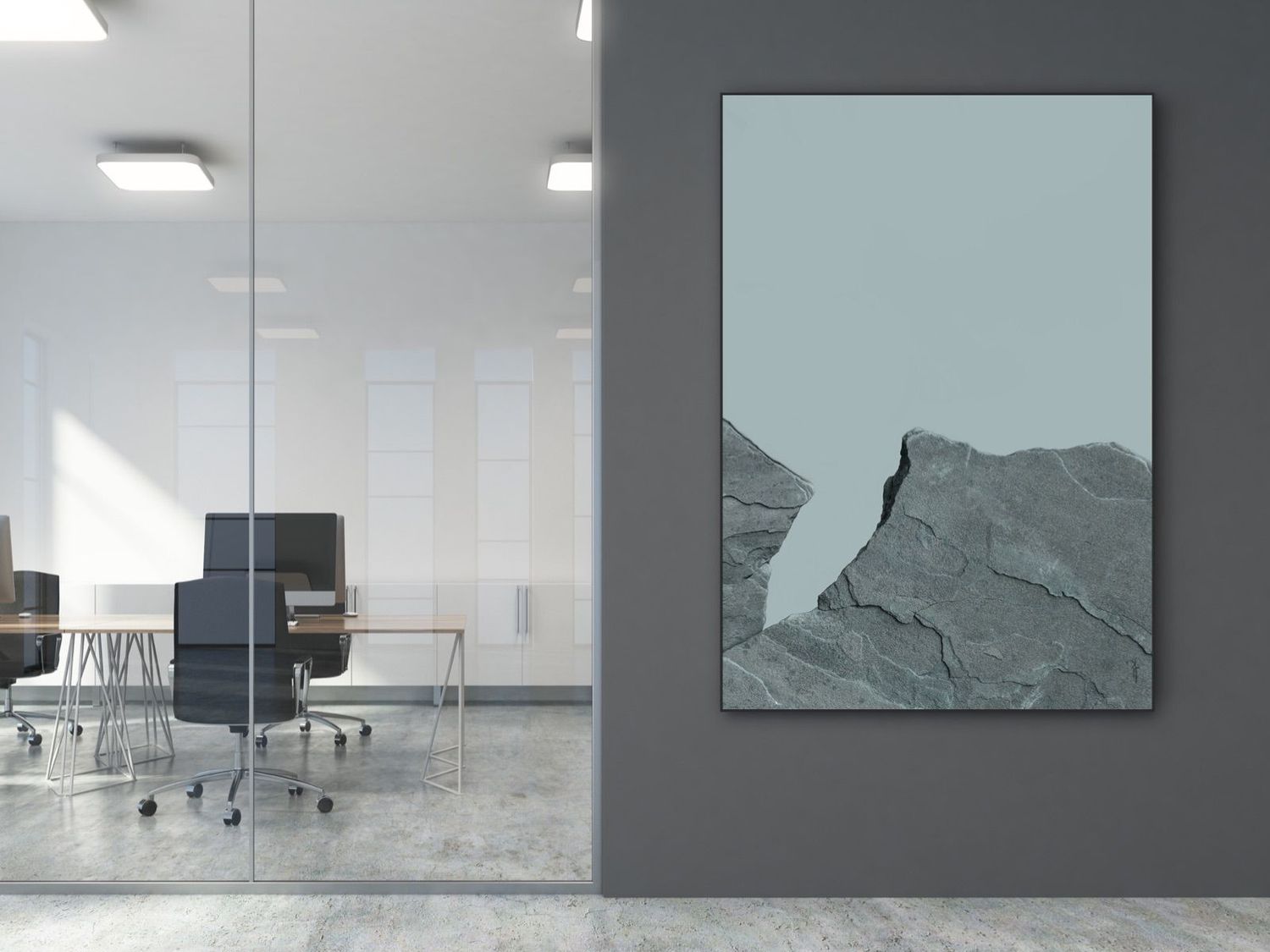 ARTHENTIC Akustikbild 70 x 100 cm - VÖGEL blau von Rikke Darling 7