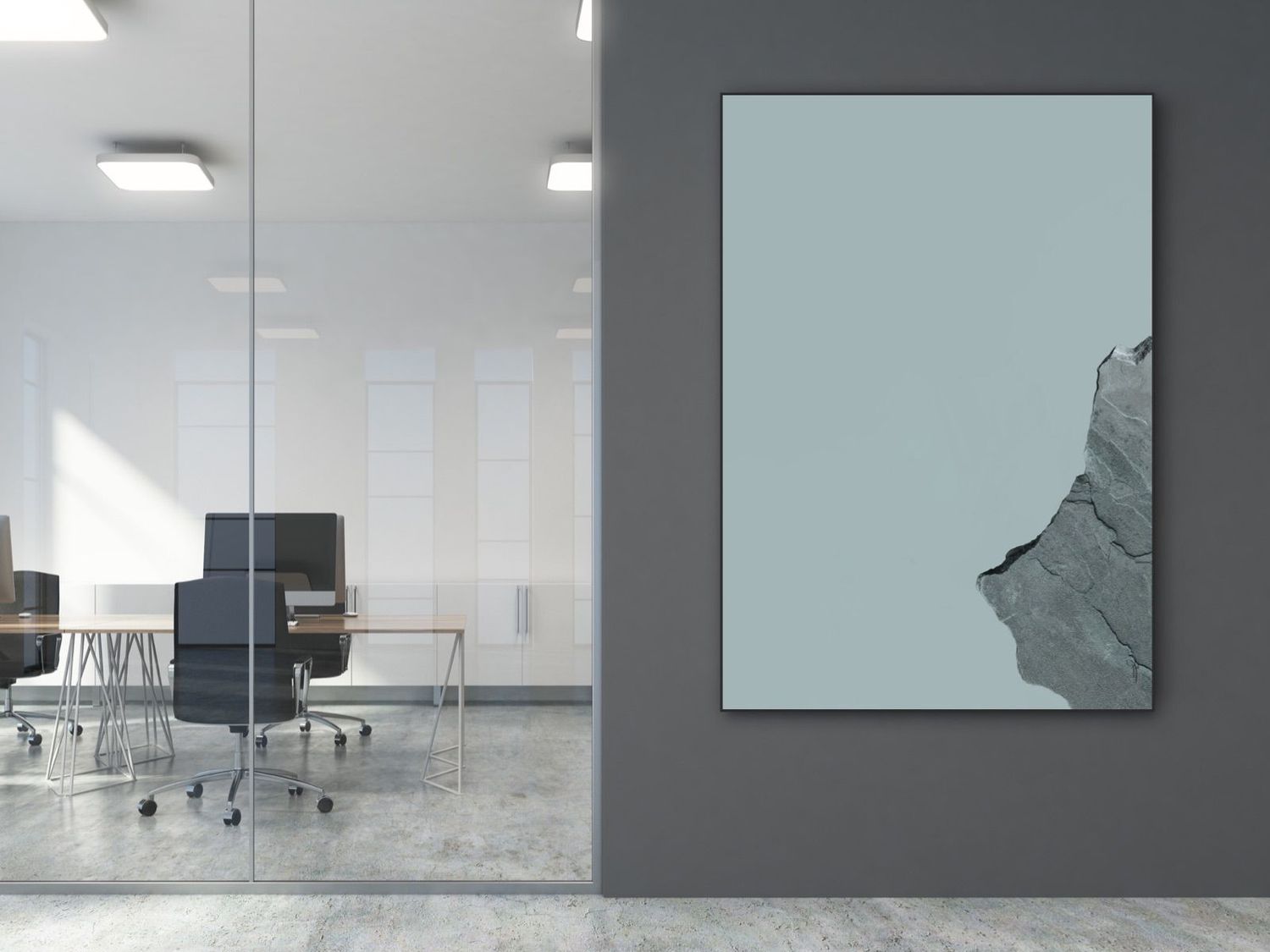 ARTHENTIC Acoustic picture 70 x 100 cm - BIRDS blue by Rikke Darling 10