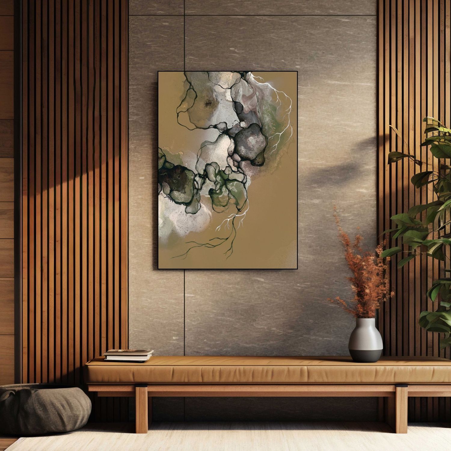 ARTHENTIC Acoustic picture 70 x 100 cm - EARTH by Rikke Darling