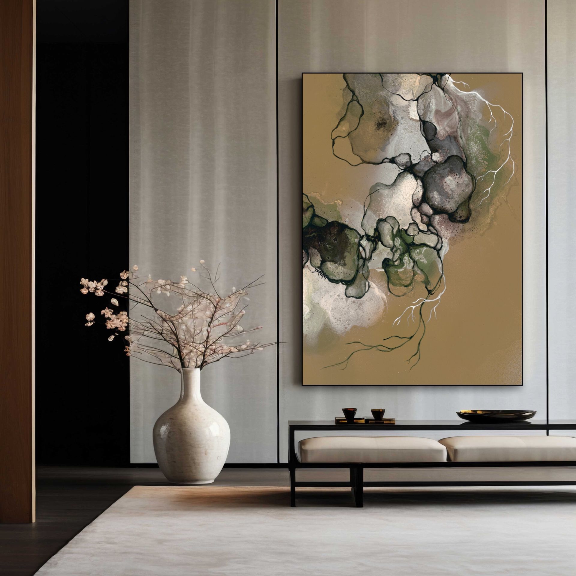 ARTHENTIC Acoustic picture 70 x 100 cm - EARTH by Rikke Darling