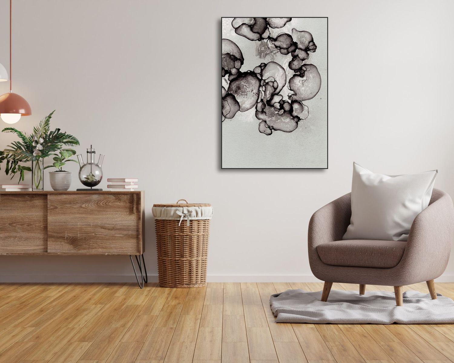 ARTHENTIC Acoustic picture 70 x 100 cm - ROCK RAW by Rikke Darling