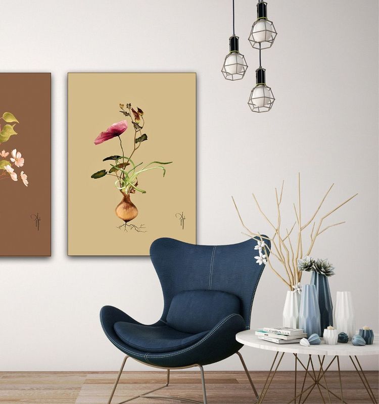 ARTHENTIC Acoustic picture 70 x 100 cm - BOTANICAL I by Rikke Darling