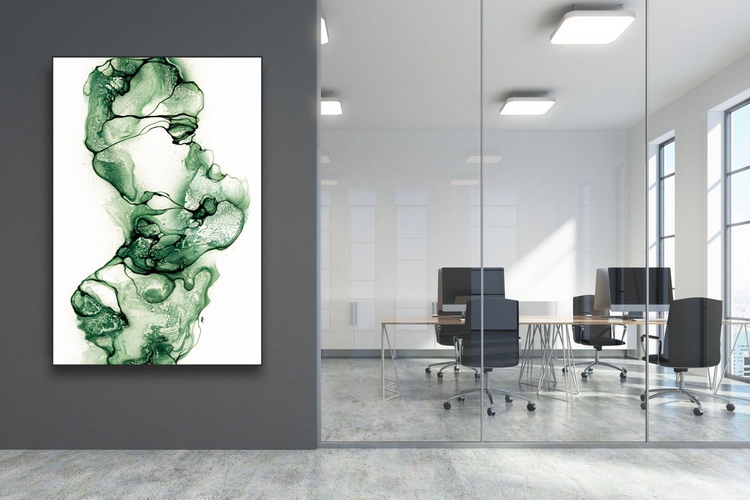 ARTHENTIC Acoustic picture 70 x 100 cm - STREAM III by Rikke Darling