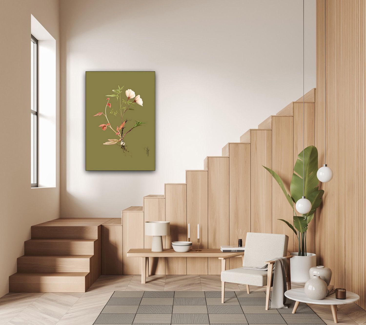 ARTHENTIC Acoustic picture 70 x 100 cm - BOTANICAL III by Rikke Darling