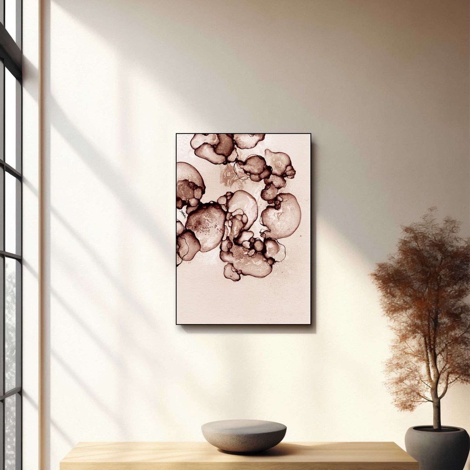 ARTHENTIC Acoustic picture 70 x 100 cm - ROCK ROSE by Rikke Darling