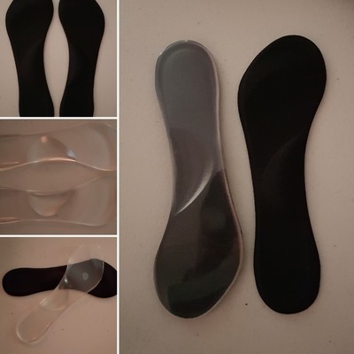 3 pairs Non-Slip Silicon Gel Padded Shoe Insole-Inserts