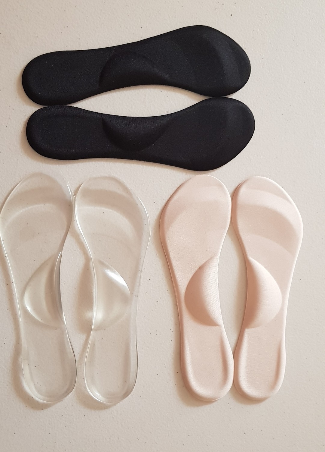 3 pairs Non-Slip Silicon Gel Padded Shoe Insole-Inserts