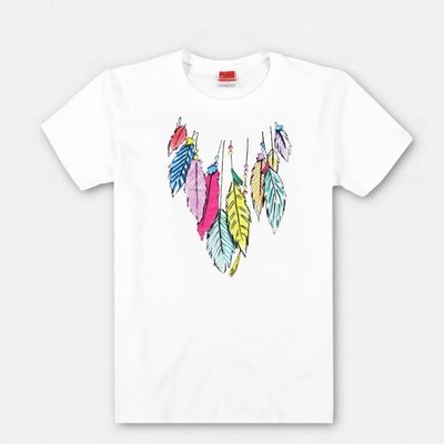 Washable T-shirt Iron-on Transfers - Colourful Feathers