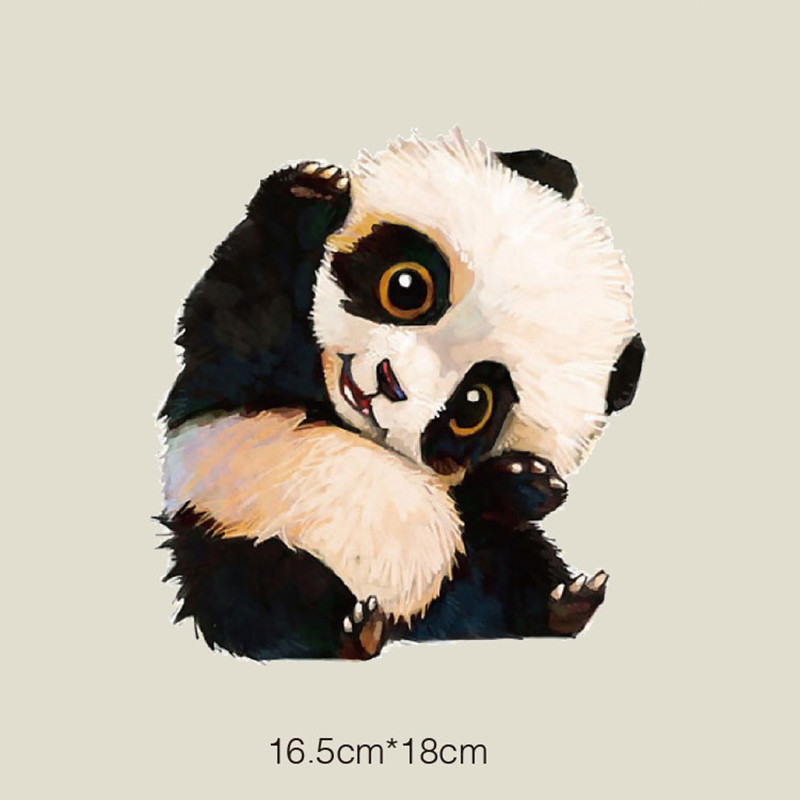 Washable T-shirt Iron-on Transfers - Cute Panda
