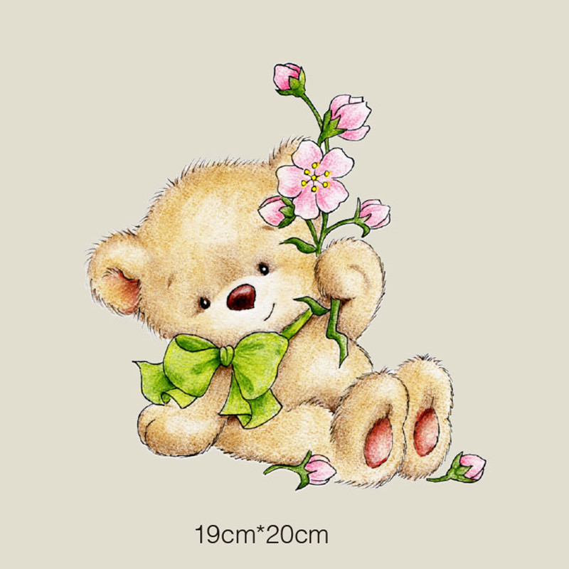 Washable T-shirt Iron-on Transfers - Cute Baby Bear