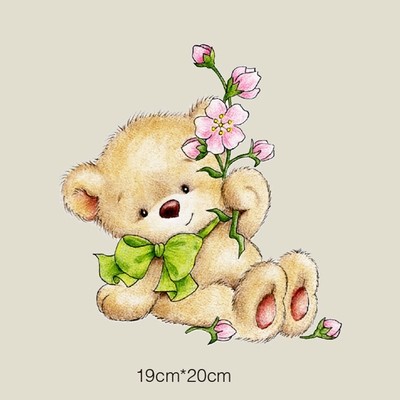 Washable T-shirt Iron-on Transfers - Cute Baby Bear