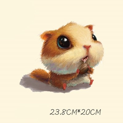Washable T-shirt Iron-on Transfers - Adorable Squirrel