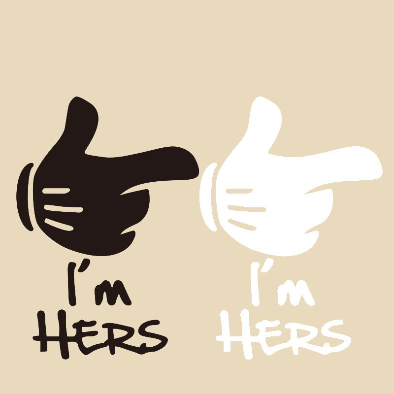 Washable T-shirt Iron-on Transfers - I&#39;m HERS