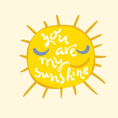 Washable T-shirt Iron-on Transfers - You are my Sunshine