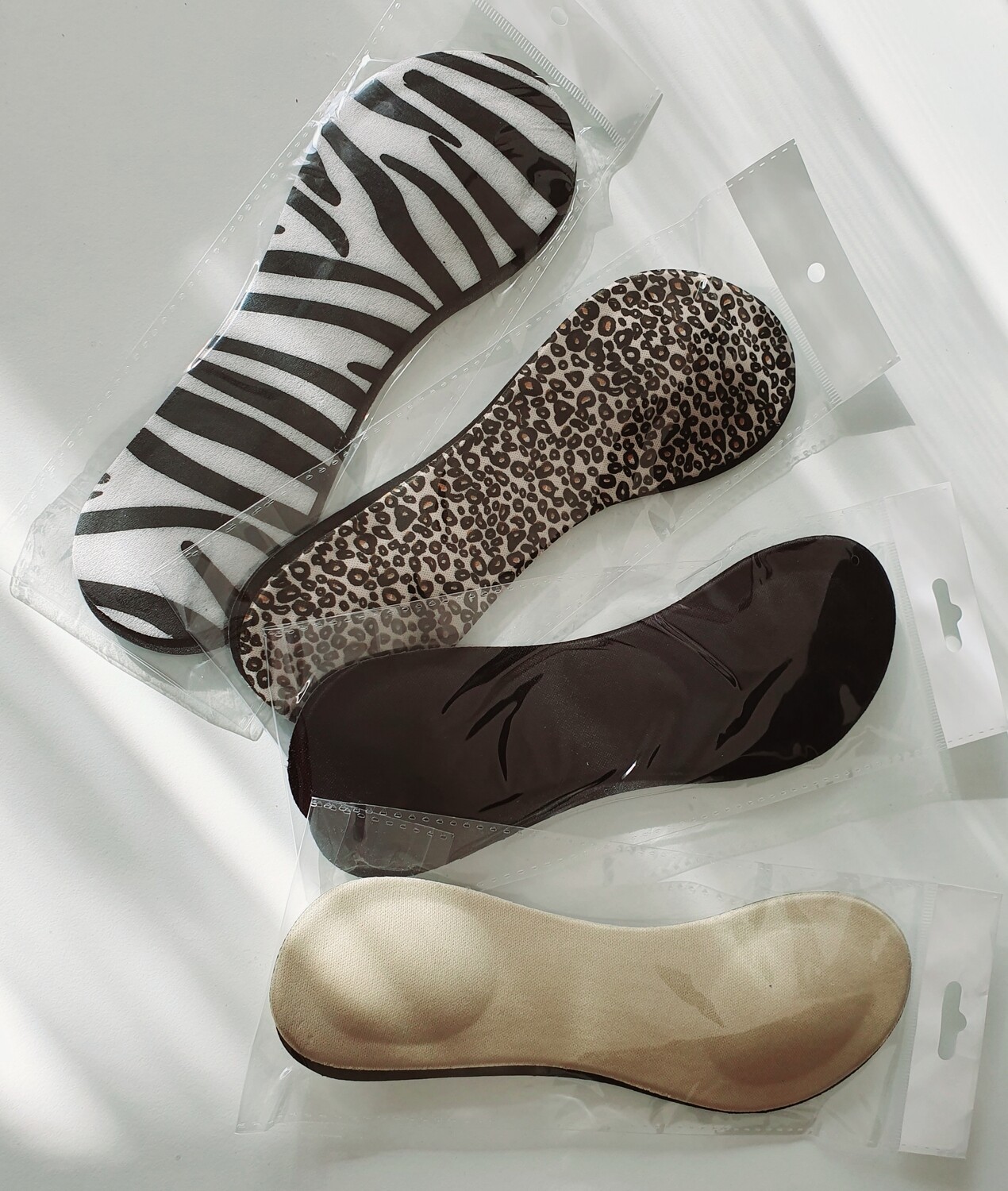 4 pairs Non-Slip Shoe Fabric Padded Insole-Inserts