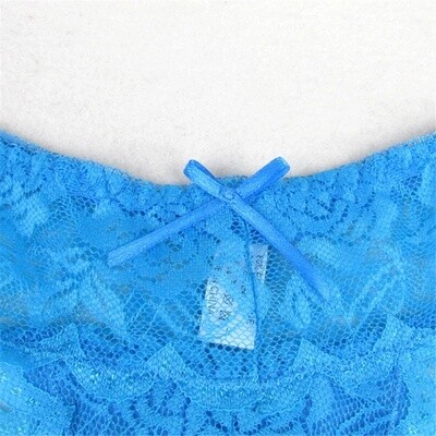 Size 8~10~12 (S-M-L-XL) Lace Floral Low Rise Thong