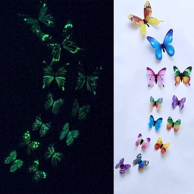 DIY Adhesive or Magnetic Butterfly Wall Decor Stickers