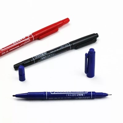 Clearance: Any 5 Dual Gel Tip Permanent Marker Pens: Fabric-CD-Metal-Ceramic