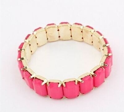Set of 2 Candy Coloured Stretchable Bracelets