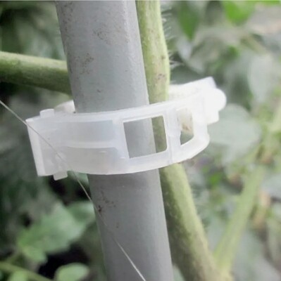 100 Reusable plastic support clips for tall vining plants