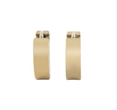 Unique Cool Men's Stainless Steel Hoop Piercing Ear Earrings