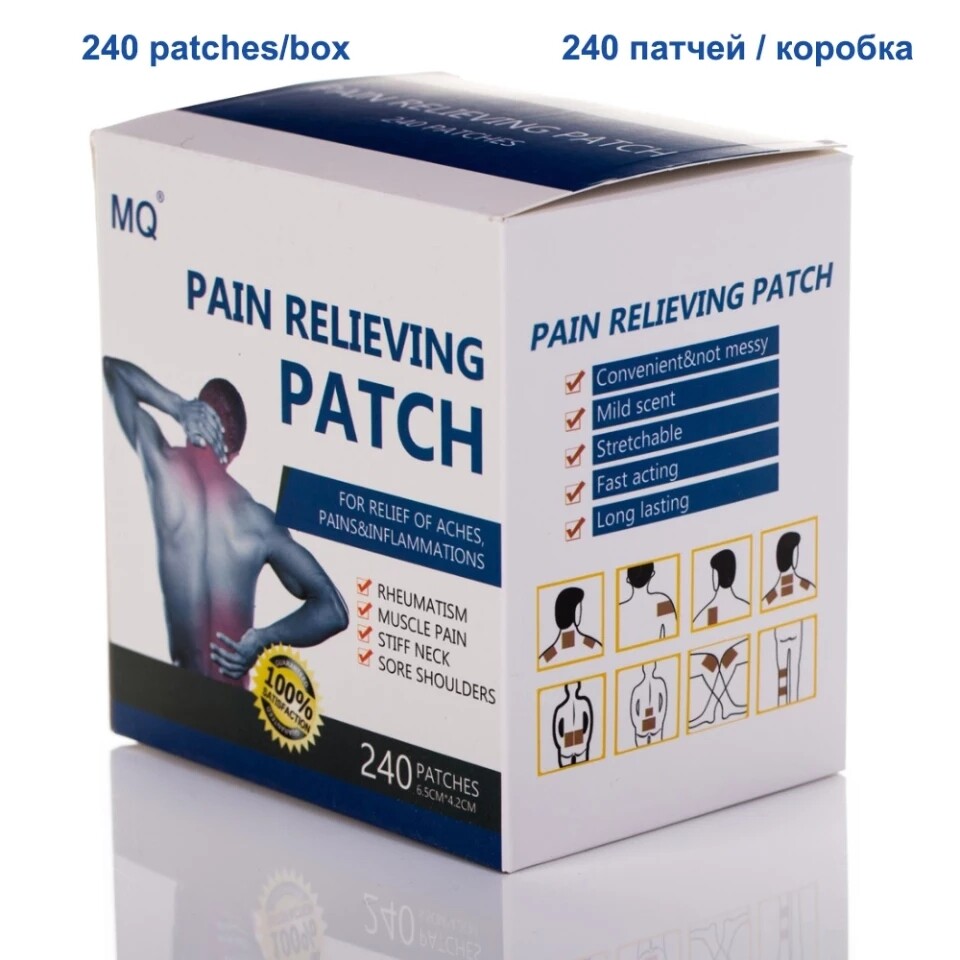 18 Pcs Minty Scented Relaxing Patch for Aches-Pain-Inflammation