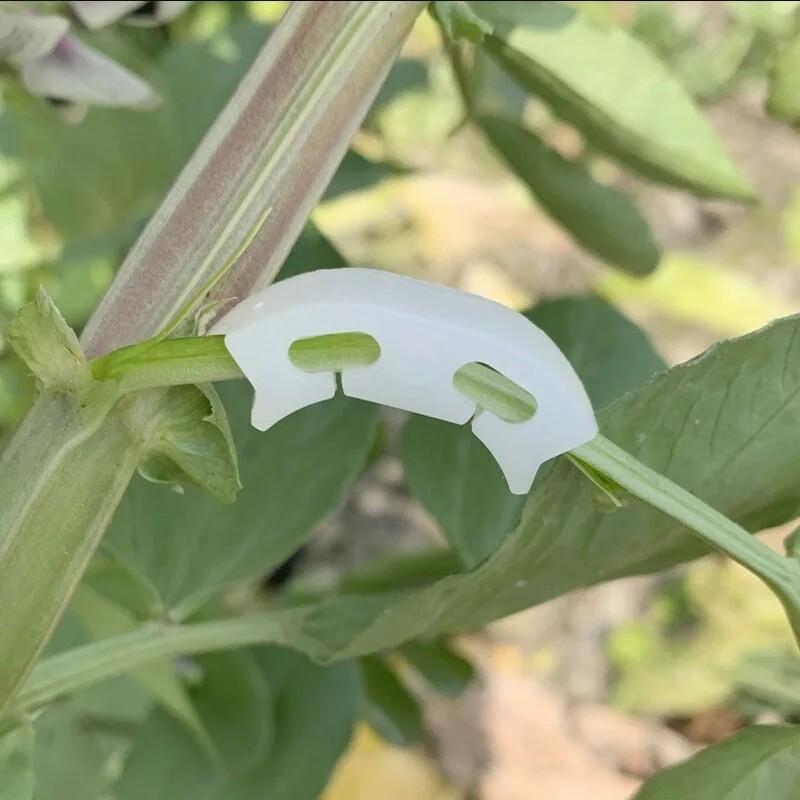 100 Reusable plastic plant bender clips + Gift