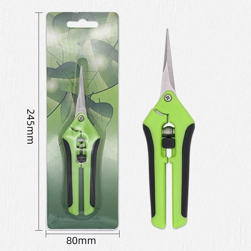2 Straight &amp; Curved Stainless Steel Ergonomic Pruning ​Shears
