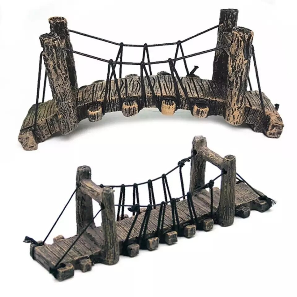 Set of 2 Bridge Decor-Ornament for Aquarium-Fish Tank-Home-Garden-Bonsai
