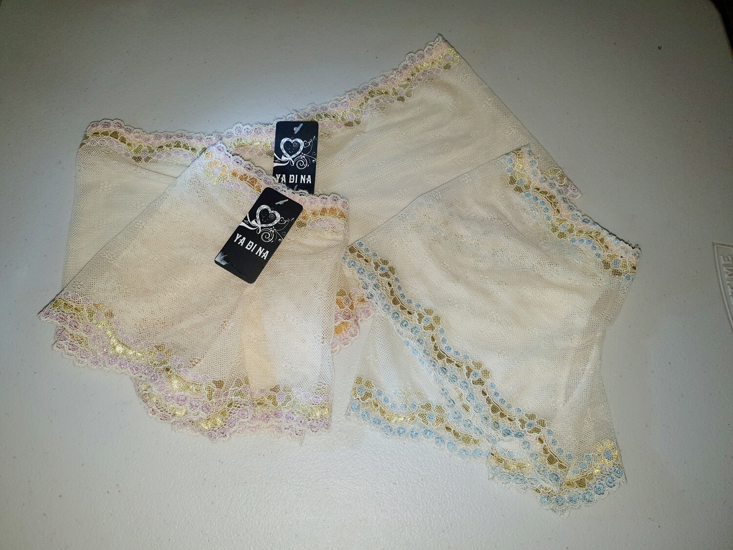 Size 4~6~8 Honeycomb Lace Low Rise Boyleg Panties