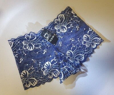 Size 6 Petite Lace Dark Blue Butterfly Boyshorts Panties